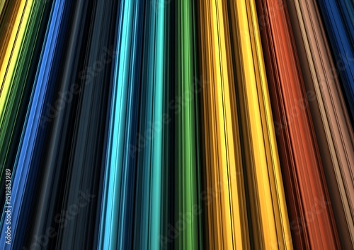 Vibrant spectrum of radiating colors