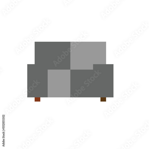 Comfort Sofa Icon Flat Design