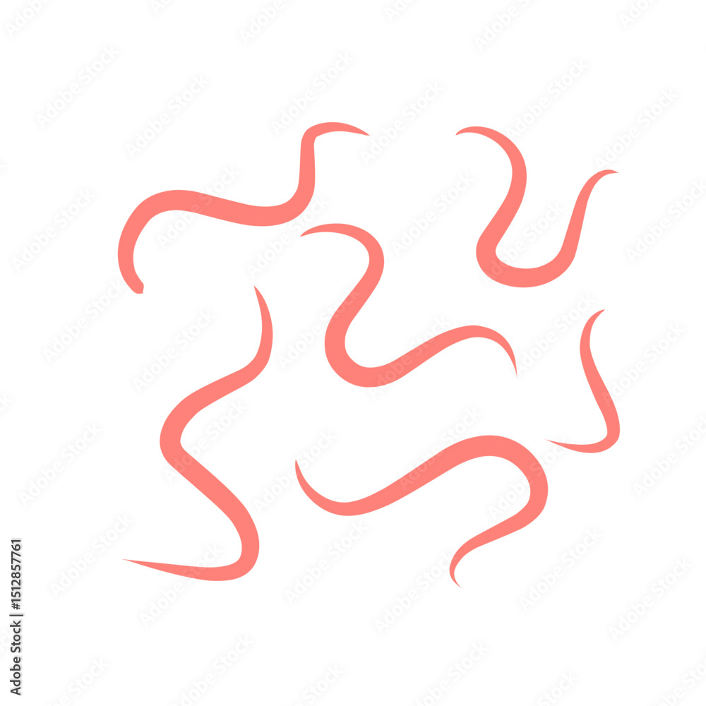 Fototapeta premium intestinal parasitic worms