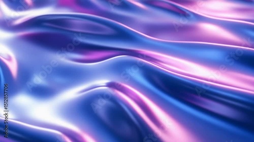 Wallpaper Mural Abstract Fluid Metallic Motion Background with Soft Waves and Reflections 3D Render Torontodigital.ca