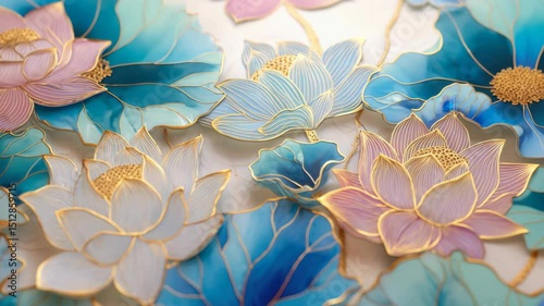 Fine lotus antique elements