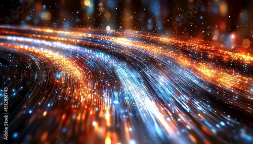 Abstract swirling lightscape