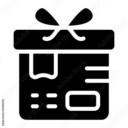 Parcel gift Solid Icon