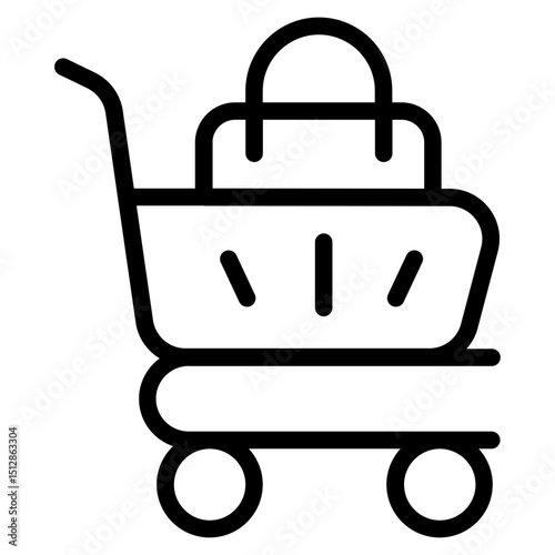 Shopping cart Line Icon
