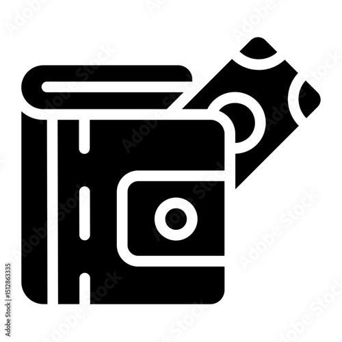 Wallet shopping Solid Icon