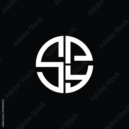 SPY logo SPY icon SPY monogram SPY letter minimalist Circle flat Unique modern abstract logo design.