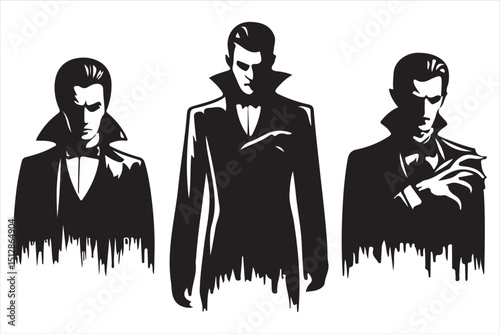 Dracula Silhouette Vector Bundle