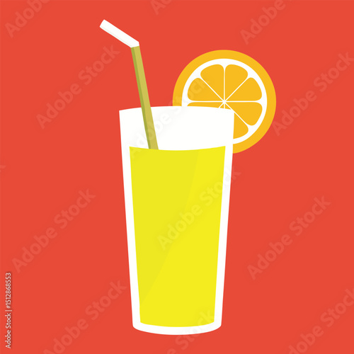 orange juice glass