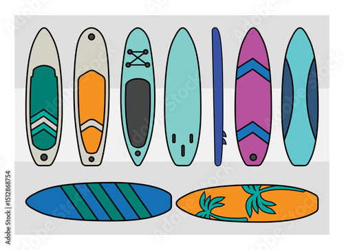 Surfboard SVG Silhouette Bundle, Surfing Silhouette, Summer Svg, Surf boards Svg, Surfing Board Svg, Surfboard Png, Surfboard Svg Images, Cut Files