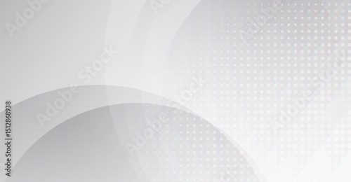 Elegant Light Gray Abstract Background with Halftone Dots and Smooth Curves for Modern Designs and Clean Presentations Creating a Subtle and Refined Look