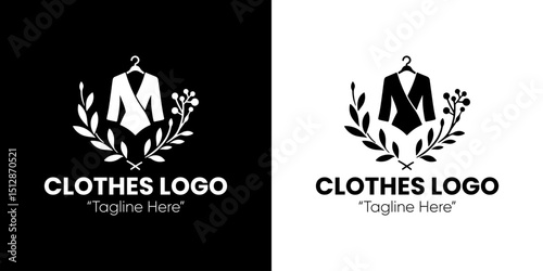 Minimalist Clothing Logo with Suits and Tailor Theme for Fashion Brands