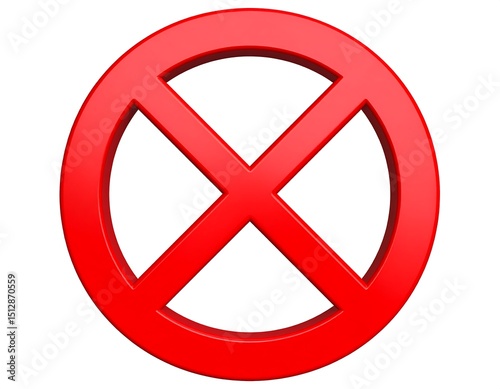 Red circle with a large X Free Download Red circle with a large X - GFXLoad