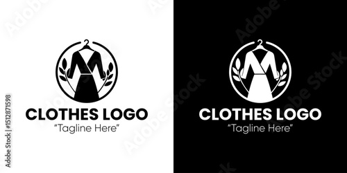 Fashion Logo with Tailored Suit and Stylish Design for Apparel Stores