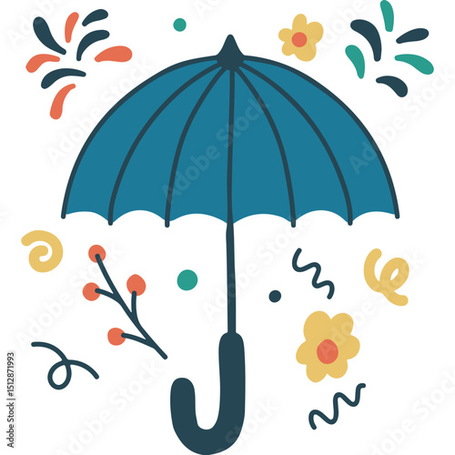 Local Traditional Birthday Umbrella Icon