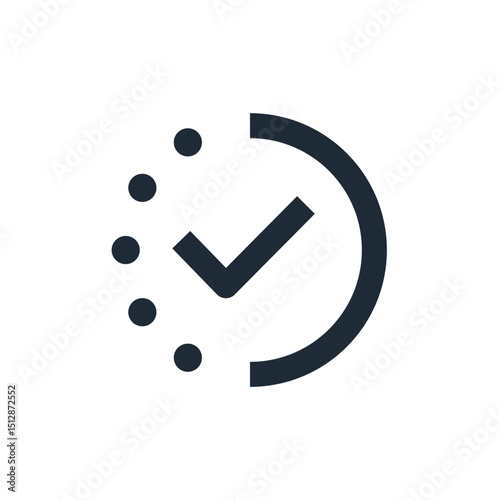 Processing service.Check out. Vector linear icon illustration isolated on white background.