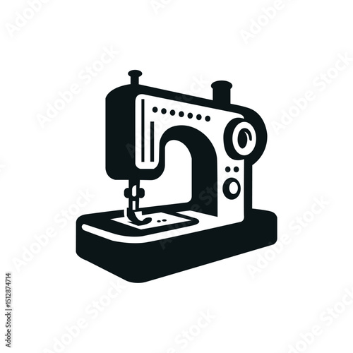 Sewing Machine Illustration Silhouette