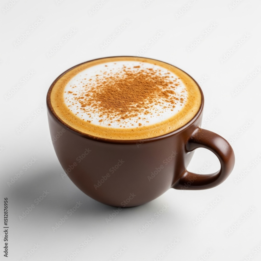 Beautiful Cup of Coffee & Cinnamon. With copy space Beautiful Cup of Coffee & Cinnamon. With copy space