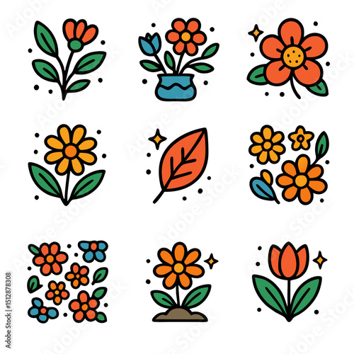 Flower color icon
