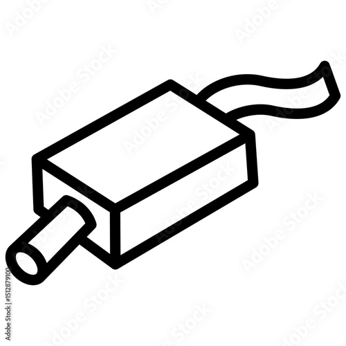 Exhaust pipe line icon