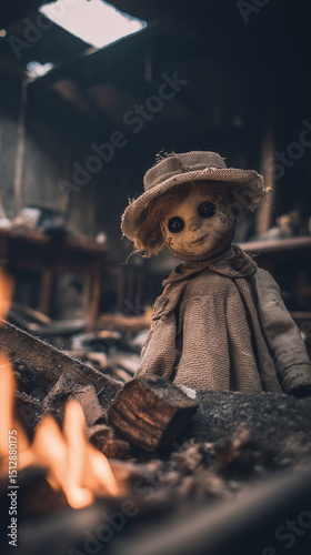 Wallpaper Mural horror doll Torontodigital.ca