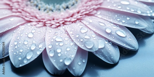 Delicate Flower Petals with Dew Drops