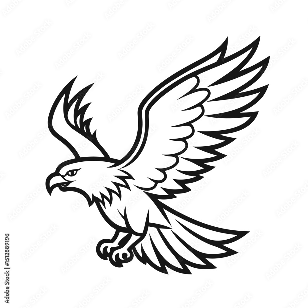 Obraz premium eagle vector illustration