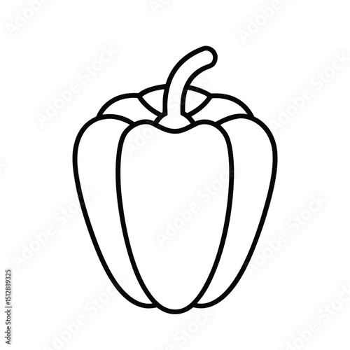 vector illustration of a paprika