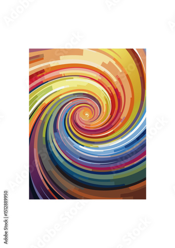 with distance from the center. It creates the most natural and visually appealing vortex effect, ideal for simulating swirling water, wind, or abstract energy. The rate of falloff 