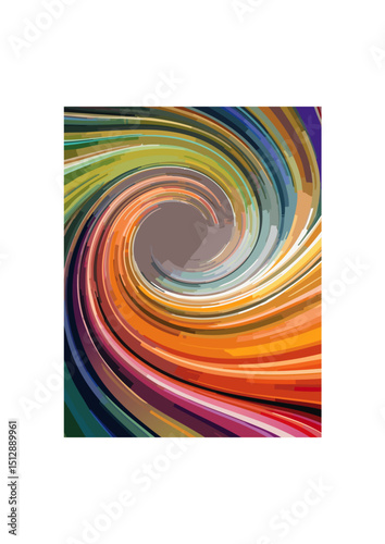 with distance from the center. It creates the most natural and visually appealing vortex effect, ideal for simulating swirling water, wind, or abstract energy. The rate of falloff 