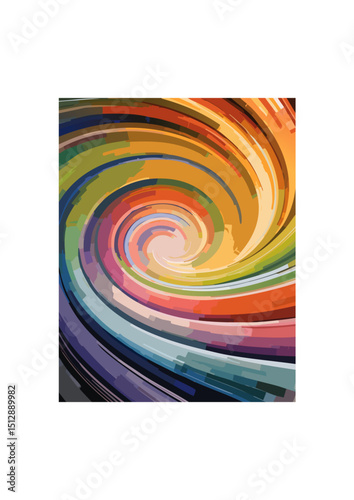 with distance from the center. It creates the most natural and visually appealing vortex effect, ideal for simulating swirling water, wind, or abstract energy. The rate of falloff 