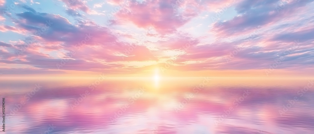 Obraz premium Pastel Sunset Reflection