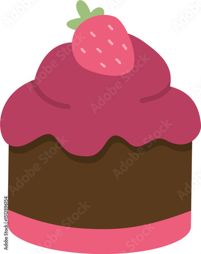 Birthday Celebrations Cute Cake and Birthday Cap