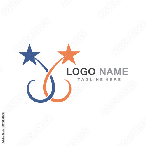 Star Logo Template vector icon illustration designs