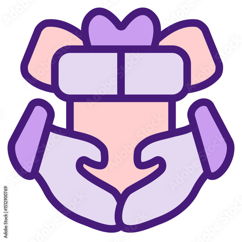 Giving Present Flat Icon