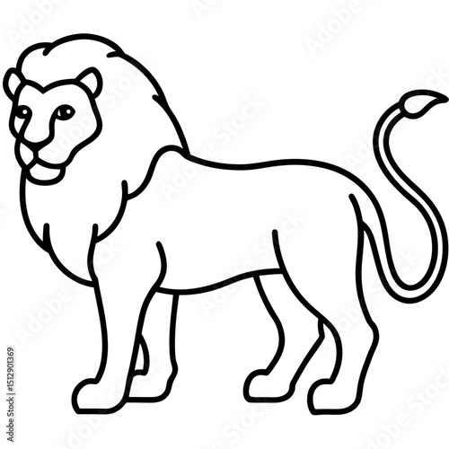 Lion As Zodiac Leo Symbol