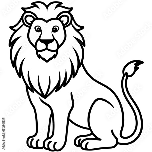 Lion In Royal Pose