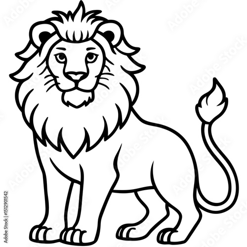 Lion In Royal Pose