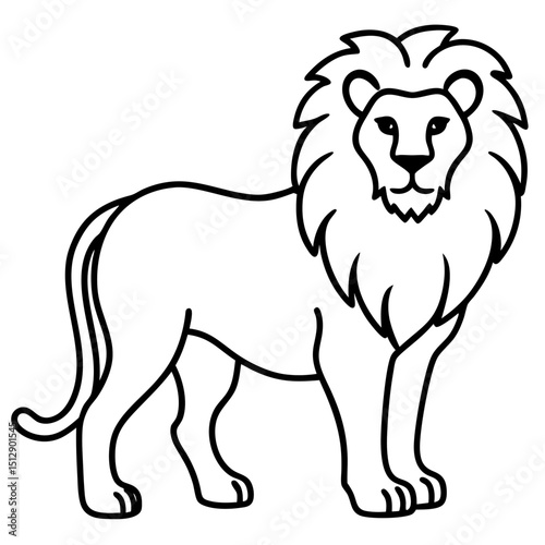 Lion In Royal Pose