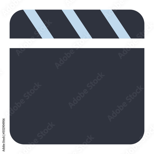clapperboard icon for illustration