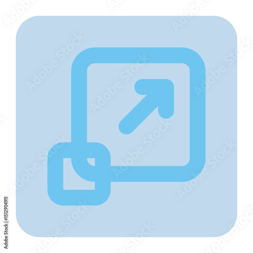 resize icon for illustration
