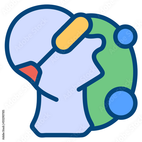 Head Movement Flat Icon