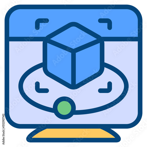 Simulation Flat Icon