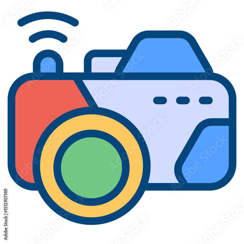 Smart Camera Flat Icon