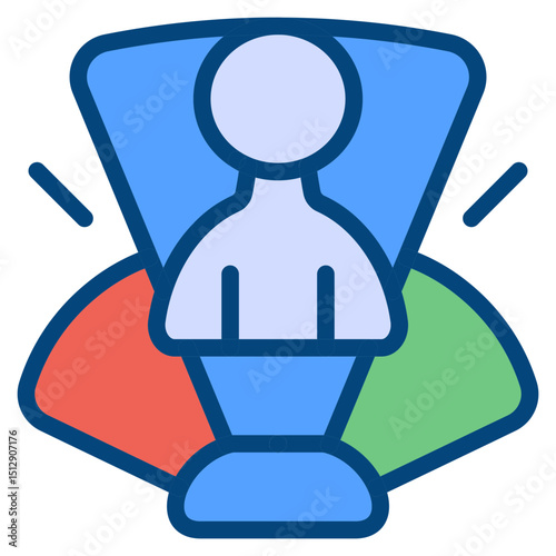 Virtual Human Flat Icon