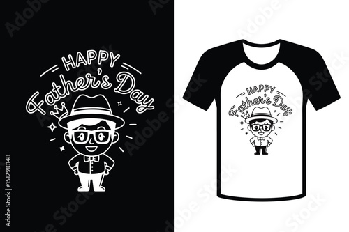 Happy Father’s Day T-Shirt Design Vector for Dad Gift Ideas Vector Illustration