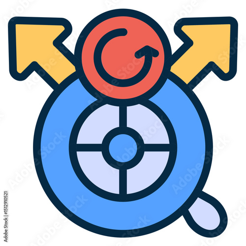 Auto Drive Flat Icon