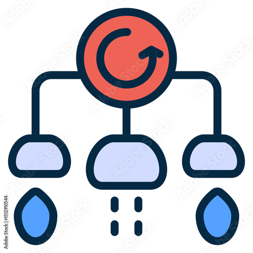 Auto Watering Flat Icon