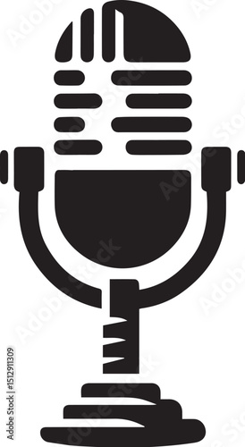 Lavalier Microphone Black Vector