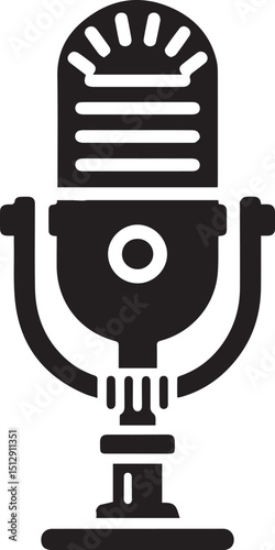 Lavalier Microphone Black Vector