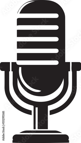 Lavalier Microphone Black Vector